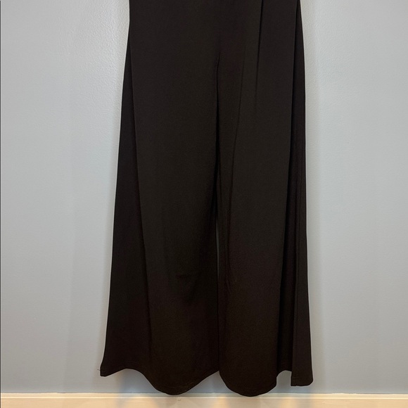 Caracilia Chic Black One-Shoulder Cropped Jumpsuit with Tie Waist Size Small NWT - Picture 8 of 11
